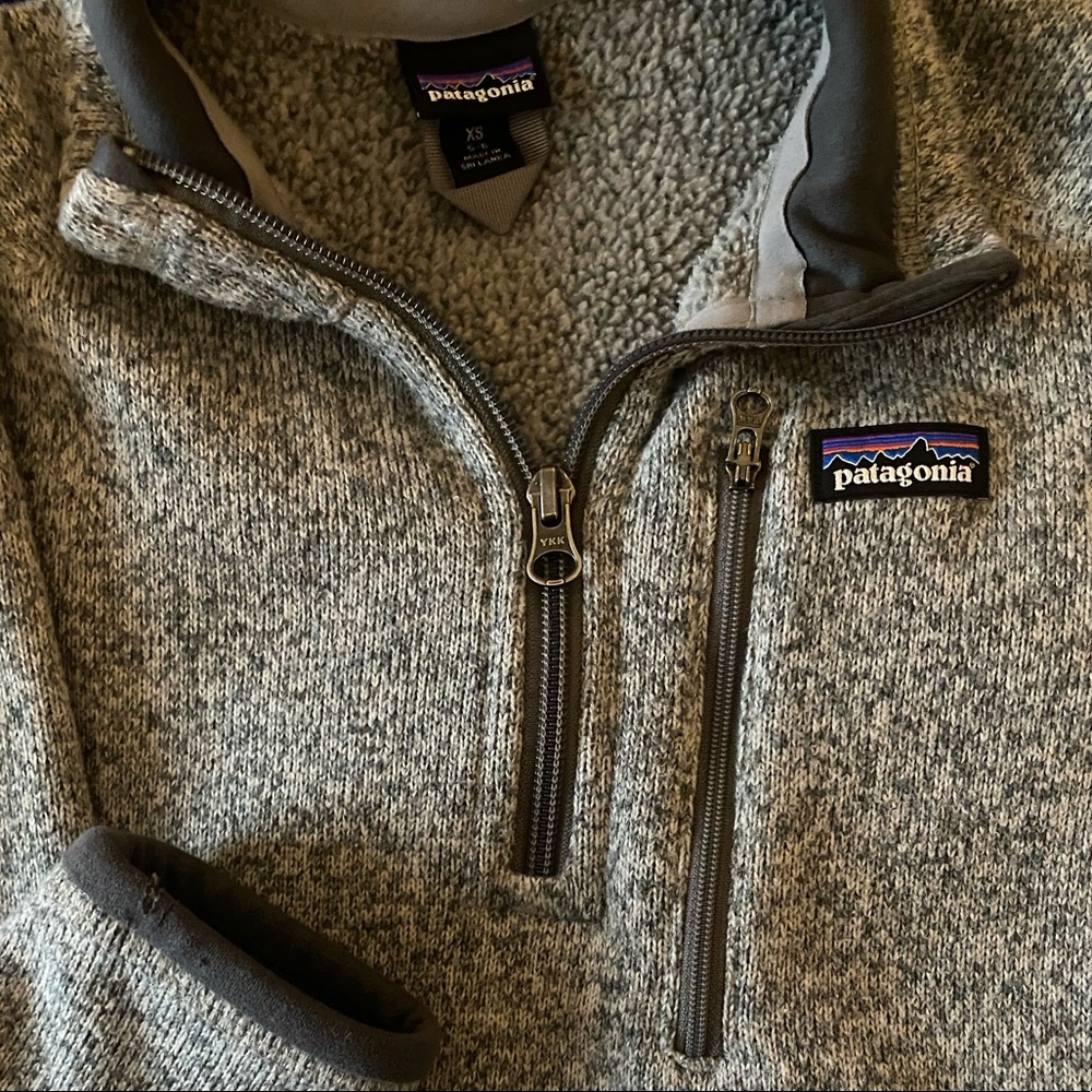 Kids Patagonia Fleece 3/4 Zip Sweater